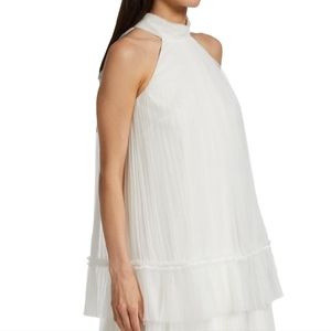 ML Monique Lhuillier Tulle Halter Dress